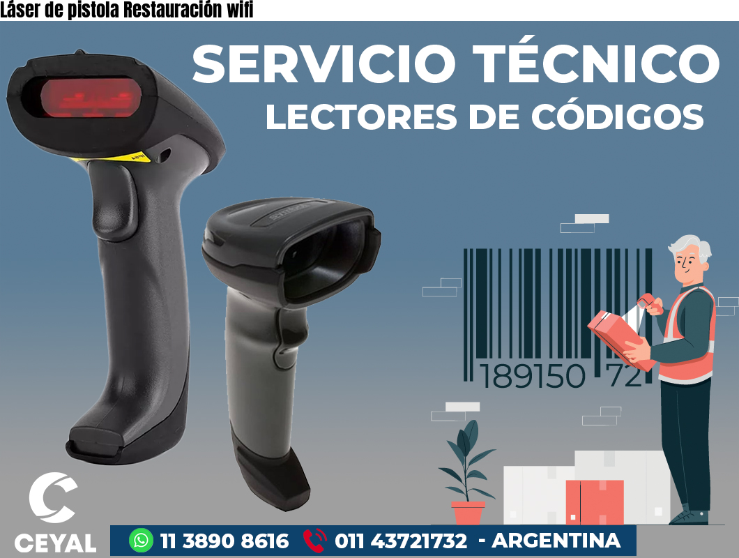 Láser de pistola Restauración wifi