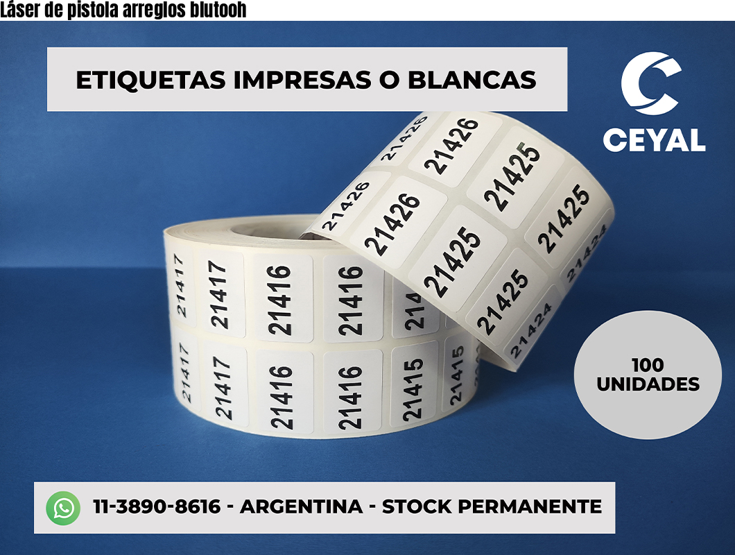 Láser de pistola arreglos blutooh