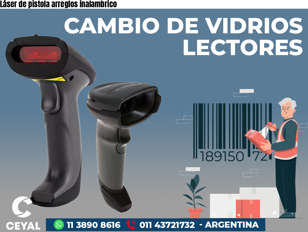 Láser de pistola arreglos inalambrico