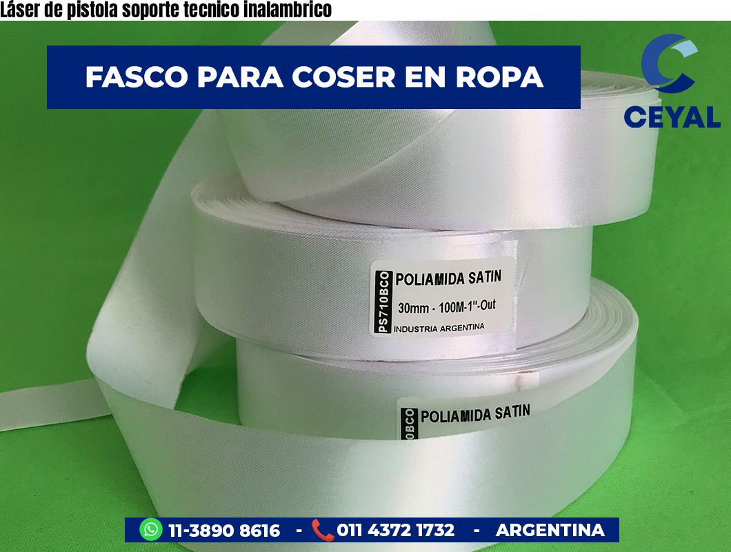 Láser de pistola soporte tecnico inalambrico