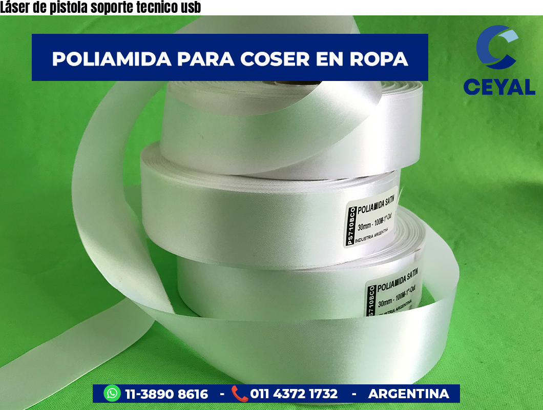 Láser de pistola soporte tecnico usb