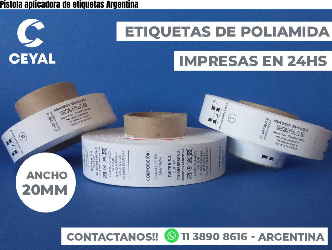Pistola aplicadora de etiquetas Argentina