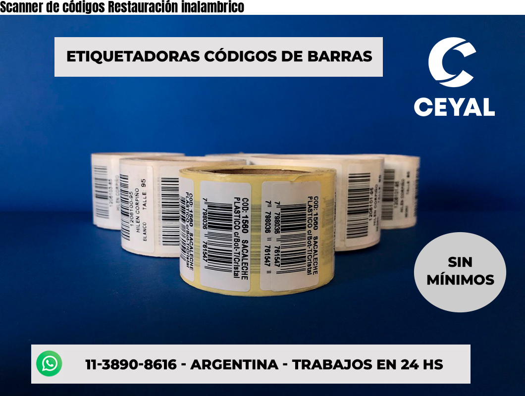 Scanner de códigos Restauración inalambrico