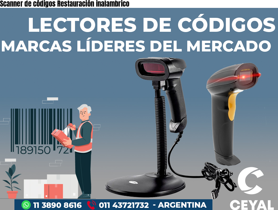 Scanner de códigos Restauración inalambrico