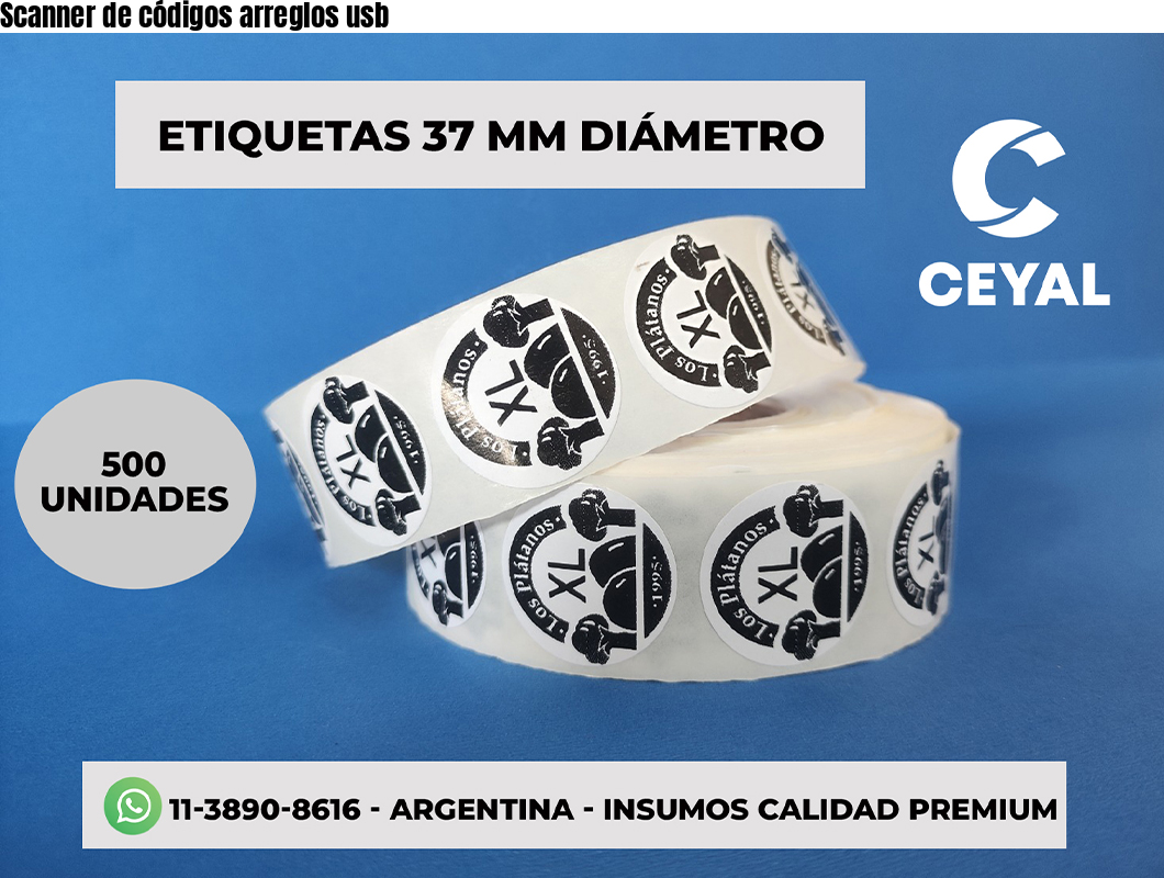 Scanner de códigos arreglos usb
