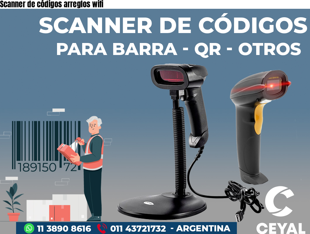 Scanner de códigos arreglos wifi