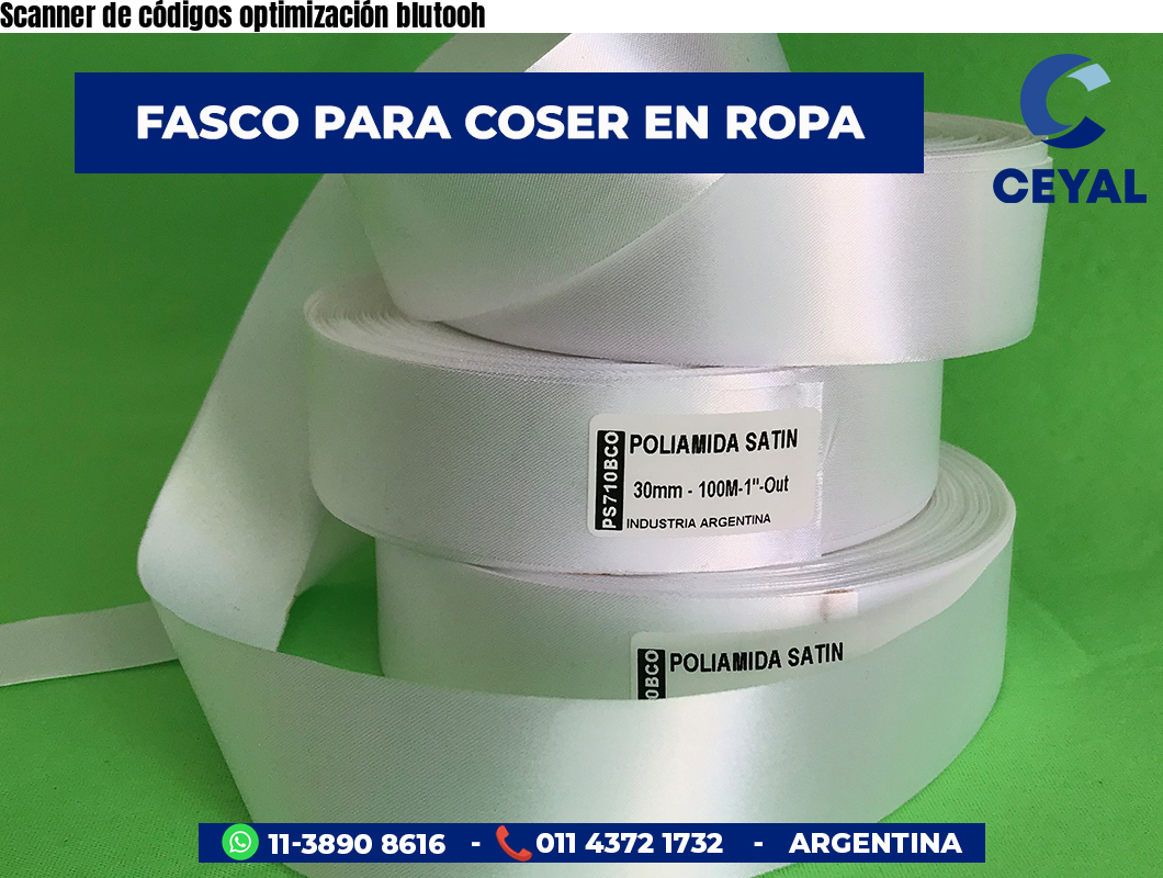 Scanner de códigos optimización blutooh