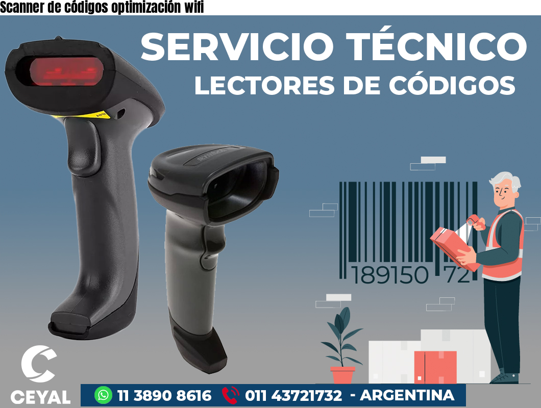 Scanner de códigos optimización wifi