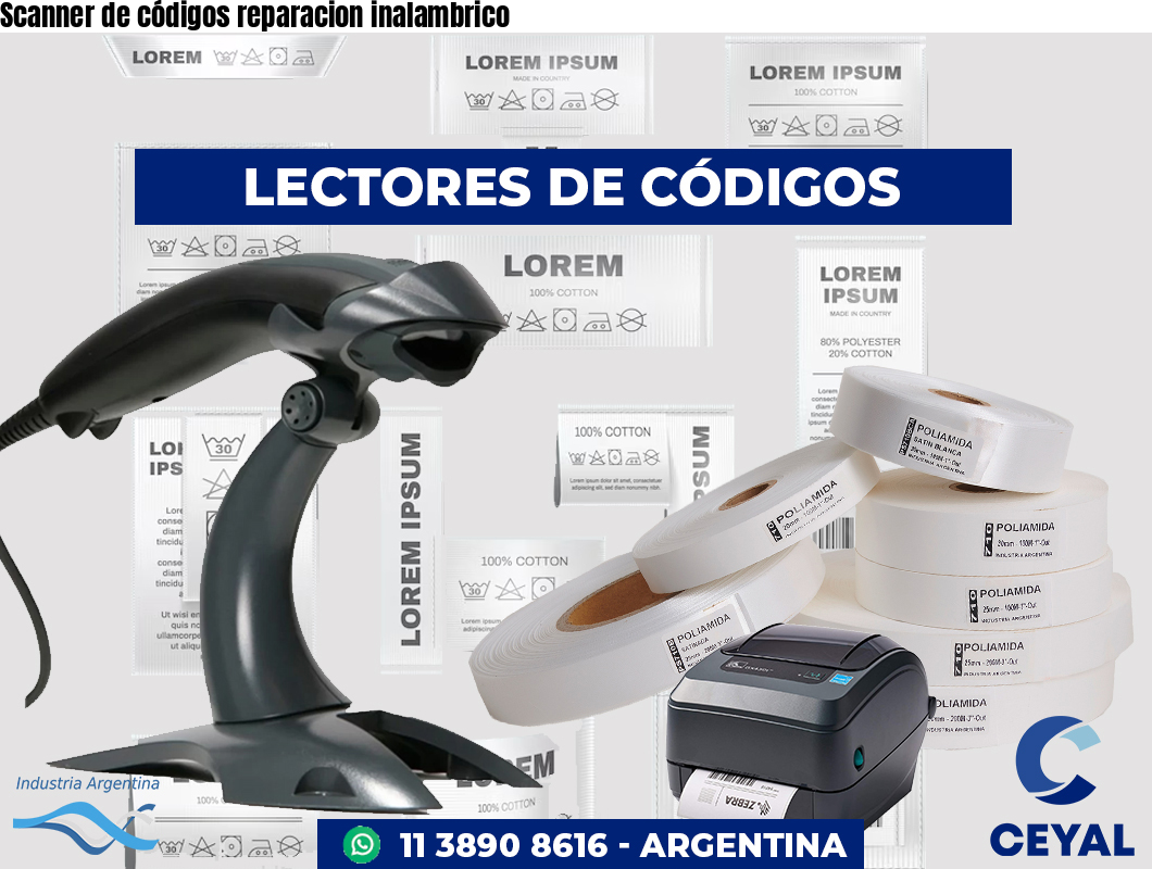 Scanner de códigos reparacion inalambrico