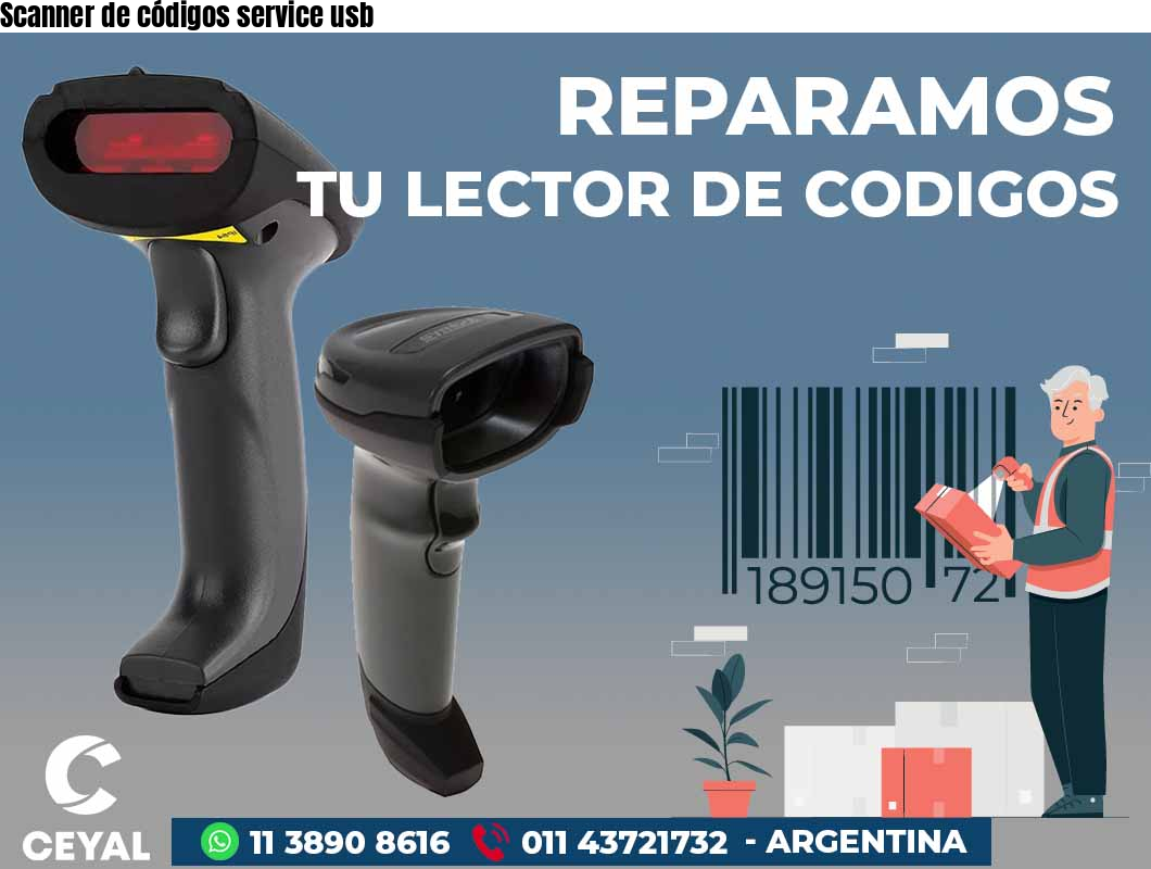 Scanner de códigos service usb