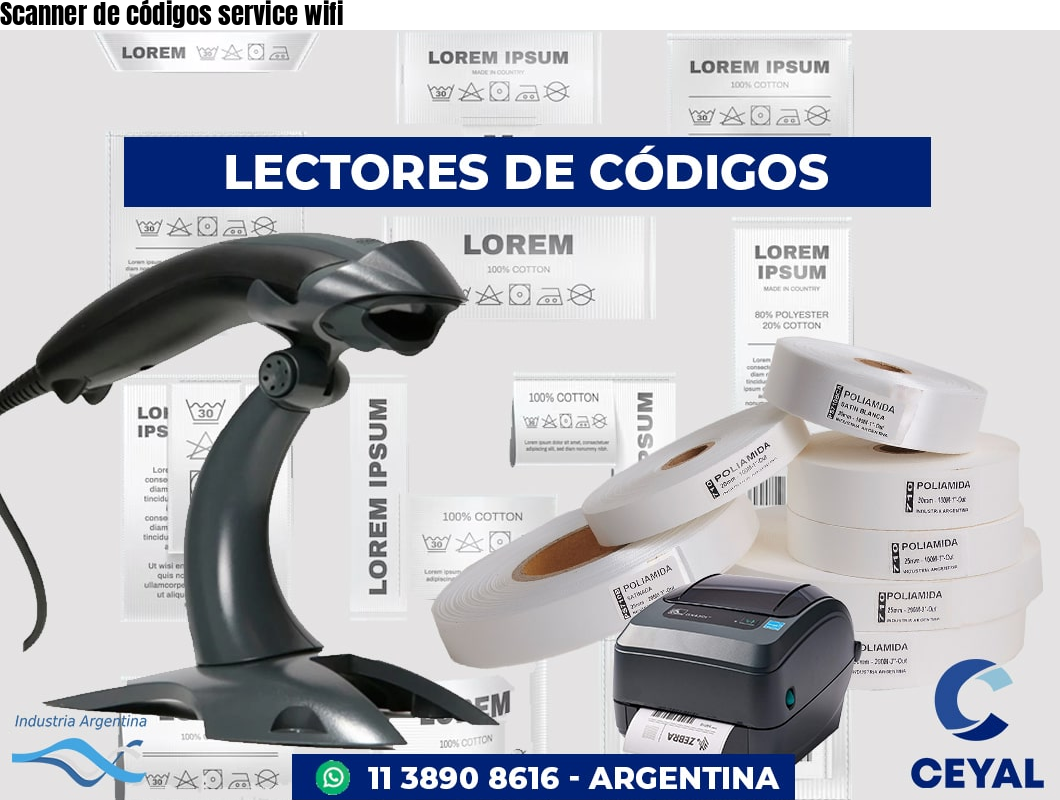 Scanner de códigos service wifi