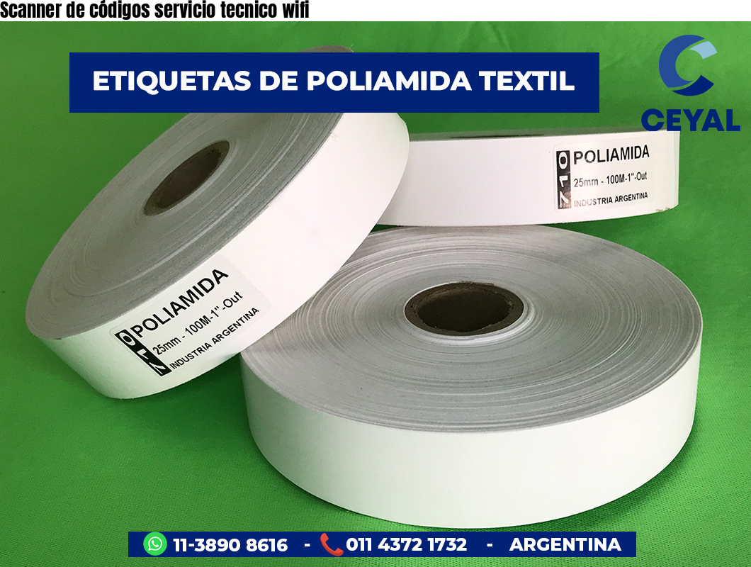 Scanner de códigos servicio tecnico wifi