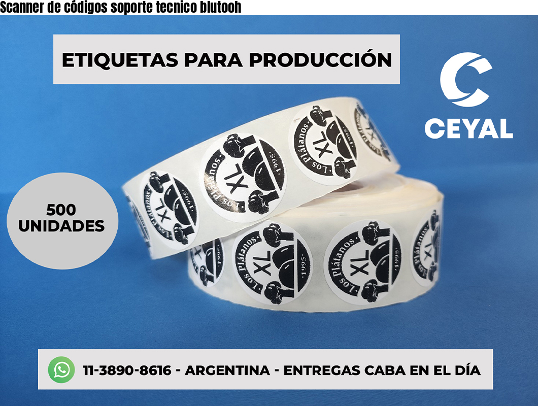 Scanner de códigos soporte tecnico blutooh