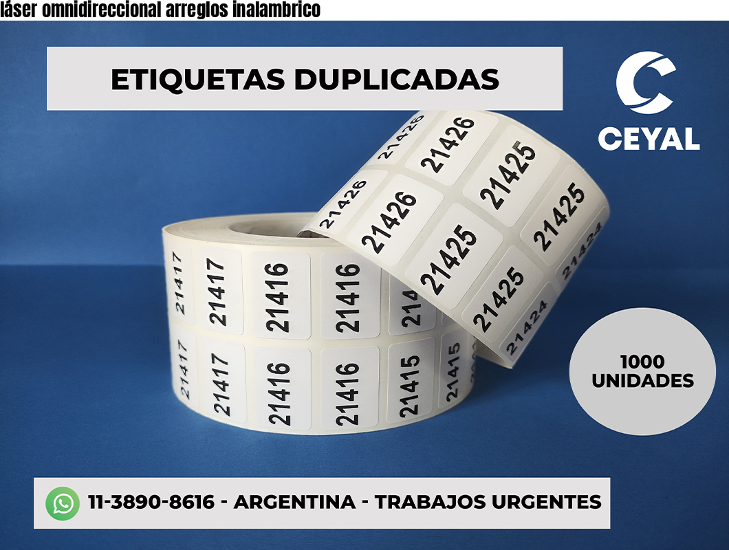láser omnidireccional arreglos inalambrico