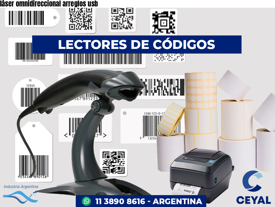 láser omnidireccional arreglos usb