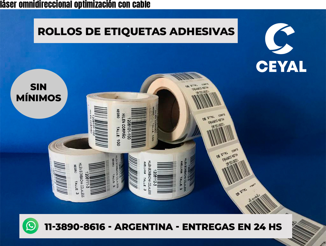 láser omnidireccional optimización con cable