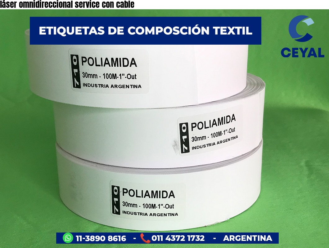 láser omnidireccional service con cable