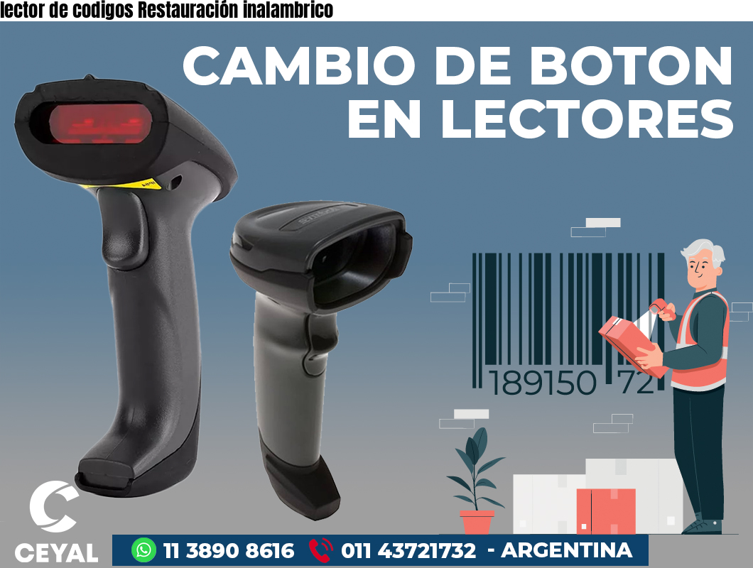 lector de codigos Restauración inalambrico