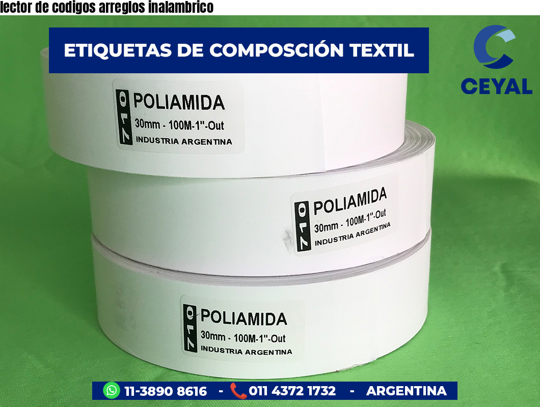 lector de codigos arreglos inalambrico