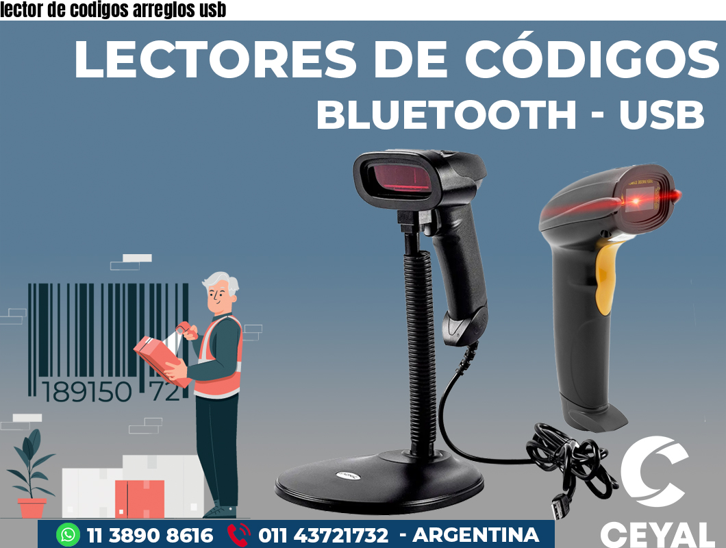 lector de codigos arreglos usb