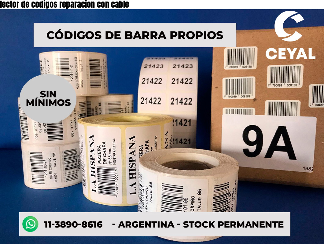 lector de codigos reparacion con cable