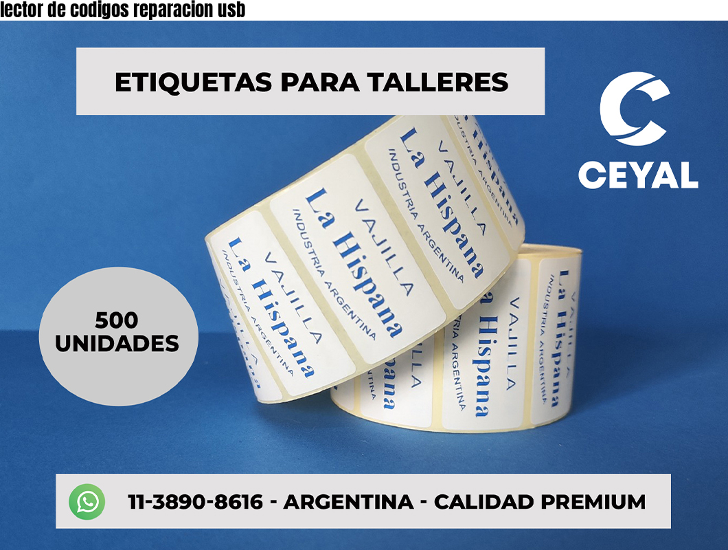 lector de codigos reparacion usb