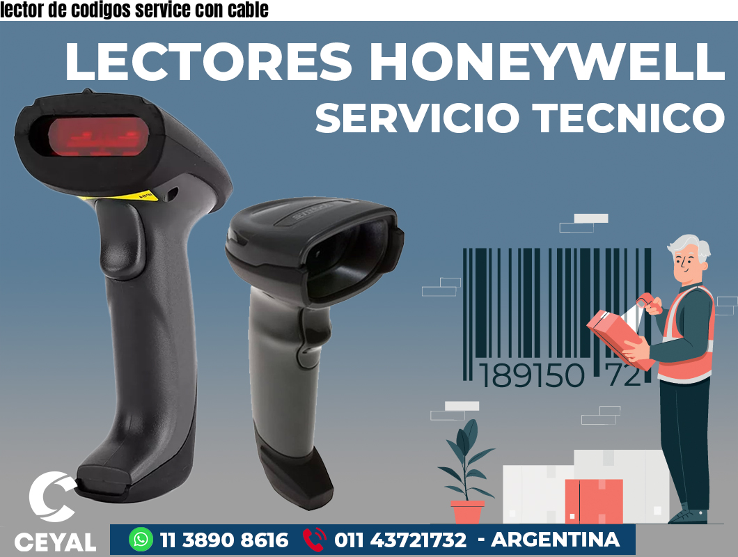 lector de codigos service con cable