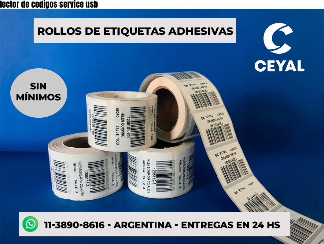 lector de codigos service usb