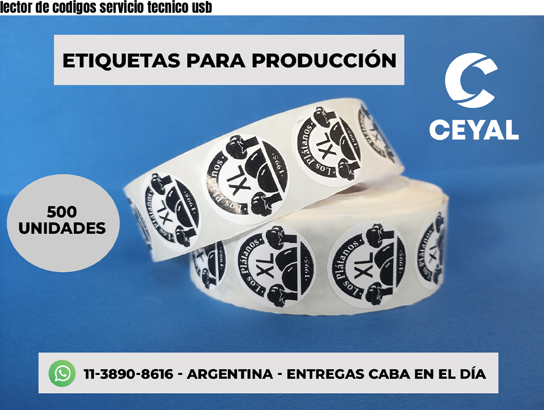 lector de codigos servicio tecnico usb