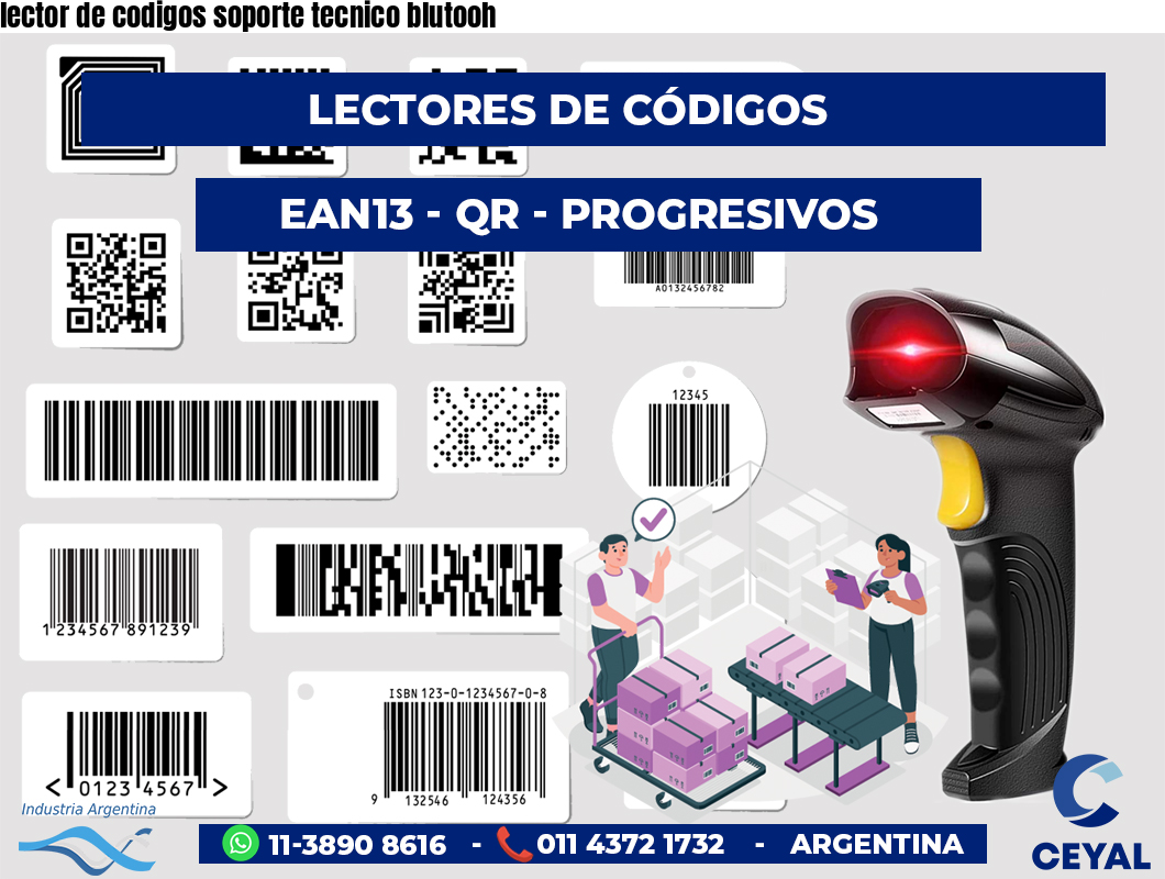 lector de codigos soporte tecnico blutooh
