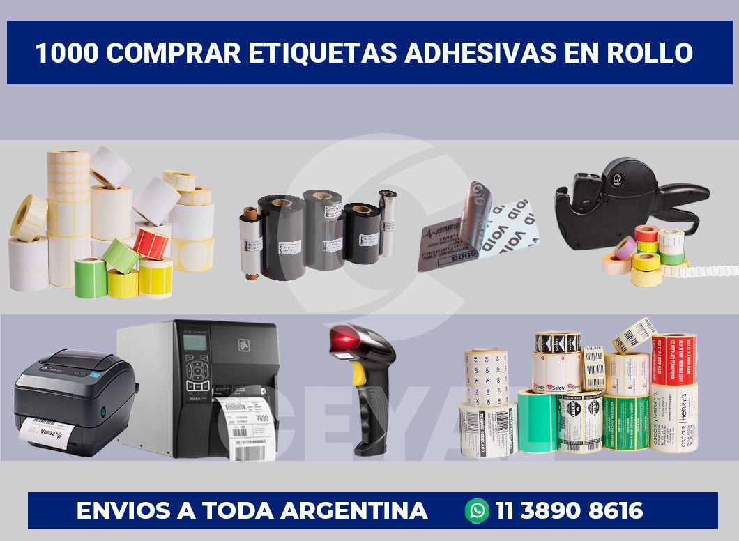 1000 Comprar etiquetas adhesivas en rollo
