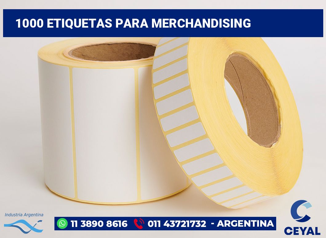 1000 Etiquetas para merchandising