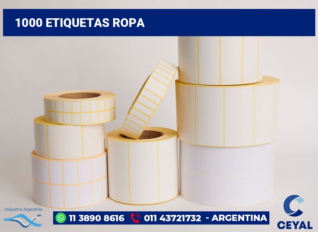 1000 Etiquetas ropa