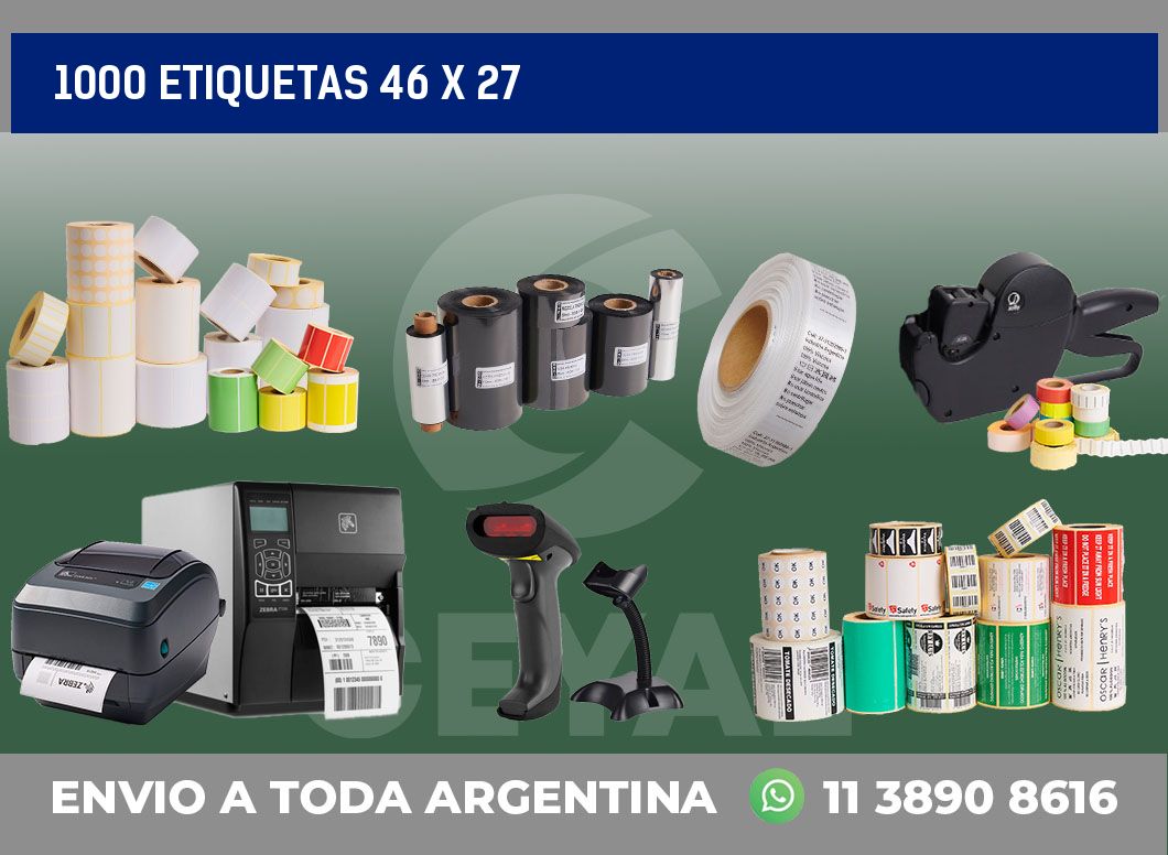 1000 etiquetas 46 x 27