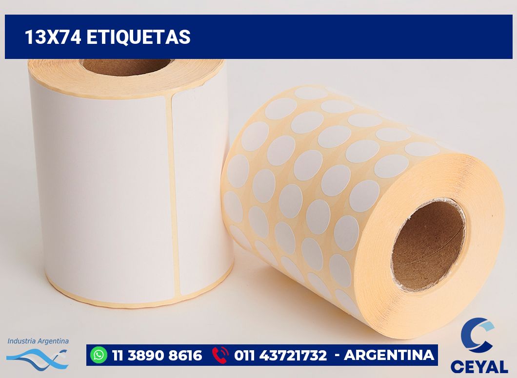 13x74 Etiquetas