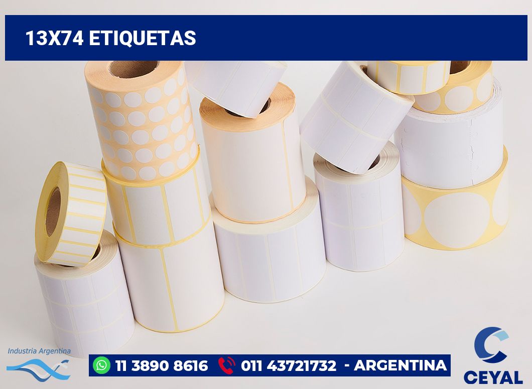 13x74 Etiquetas