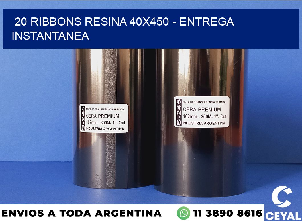 20 Ribbons resina 40×450 – entrega instantanea