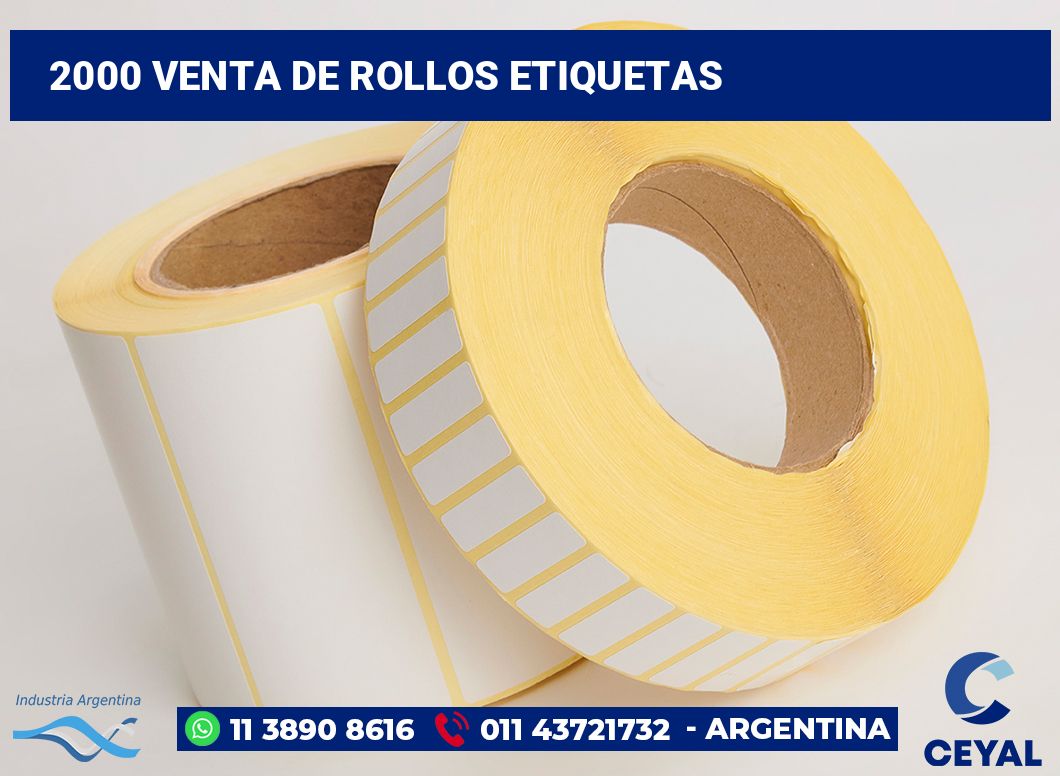 2000 Venta de rollos etiquetas