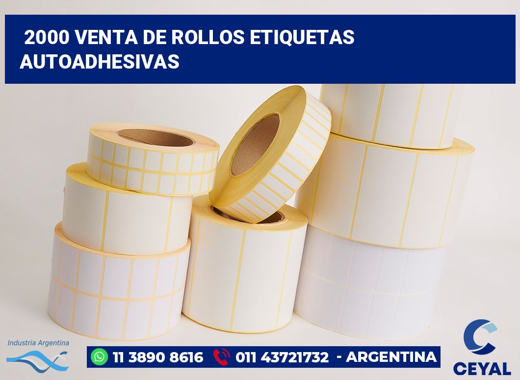 2000 Venta de rollos etiquetas autoadhesivas