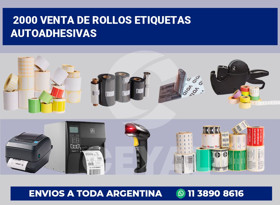 2000 Venta de rollos etiquetas autoadhesivas