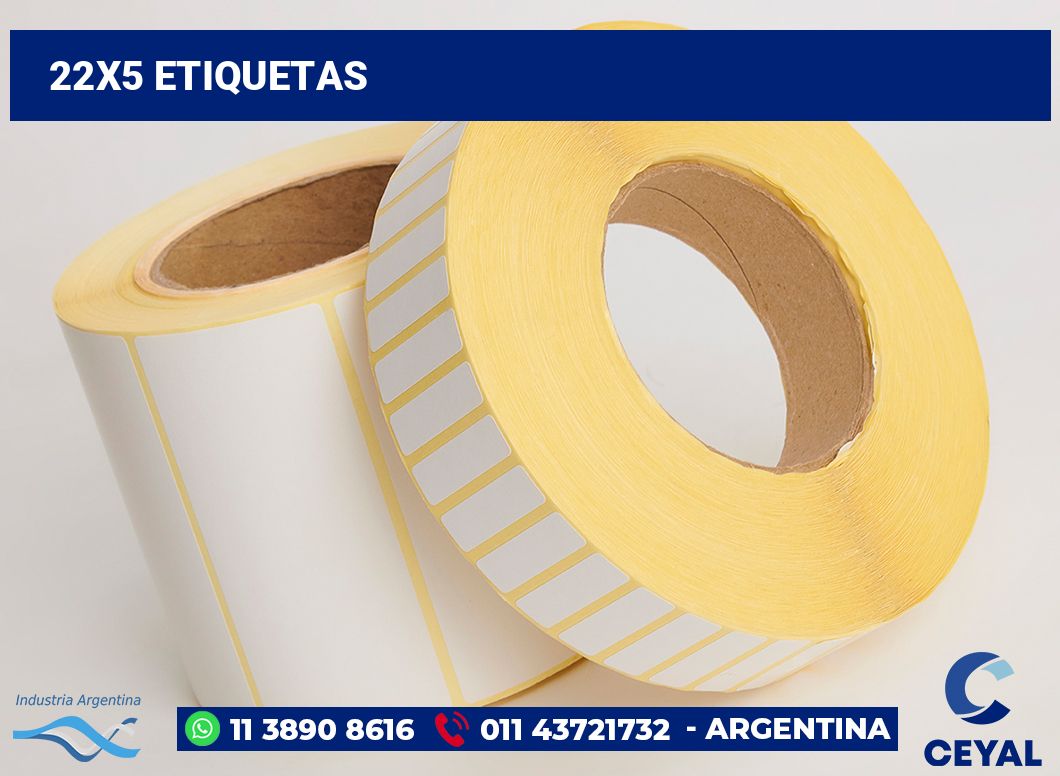 22x5 Etiquetas
