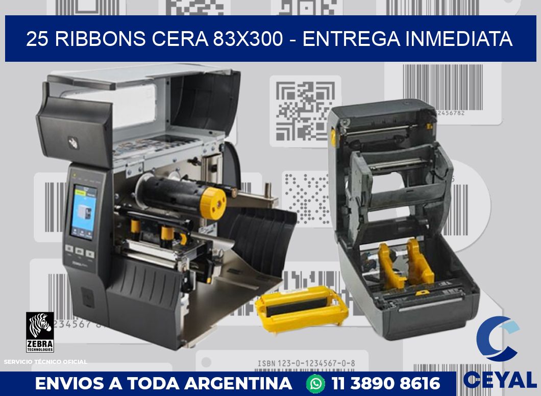 25 Ribbons cera 83x300 - Entrega inmediata