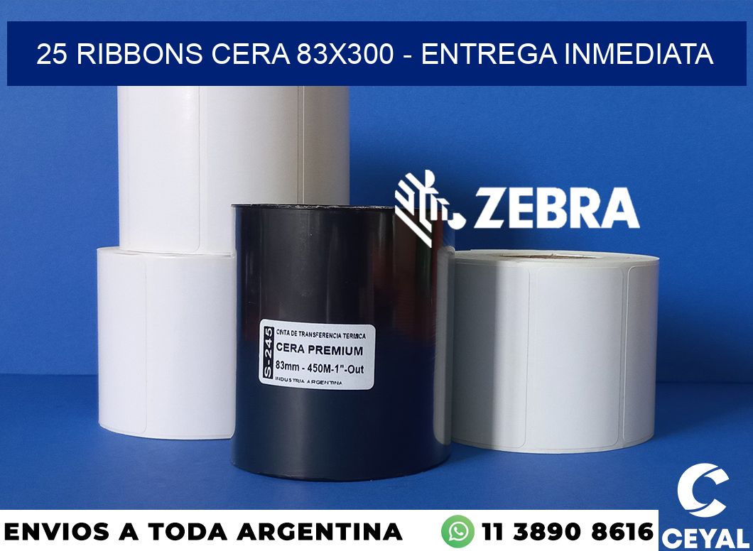 25 Ribbons cera 83x300 - Entrega inmediata