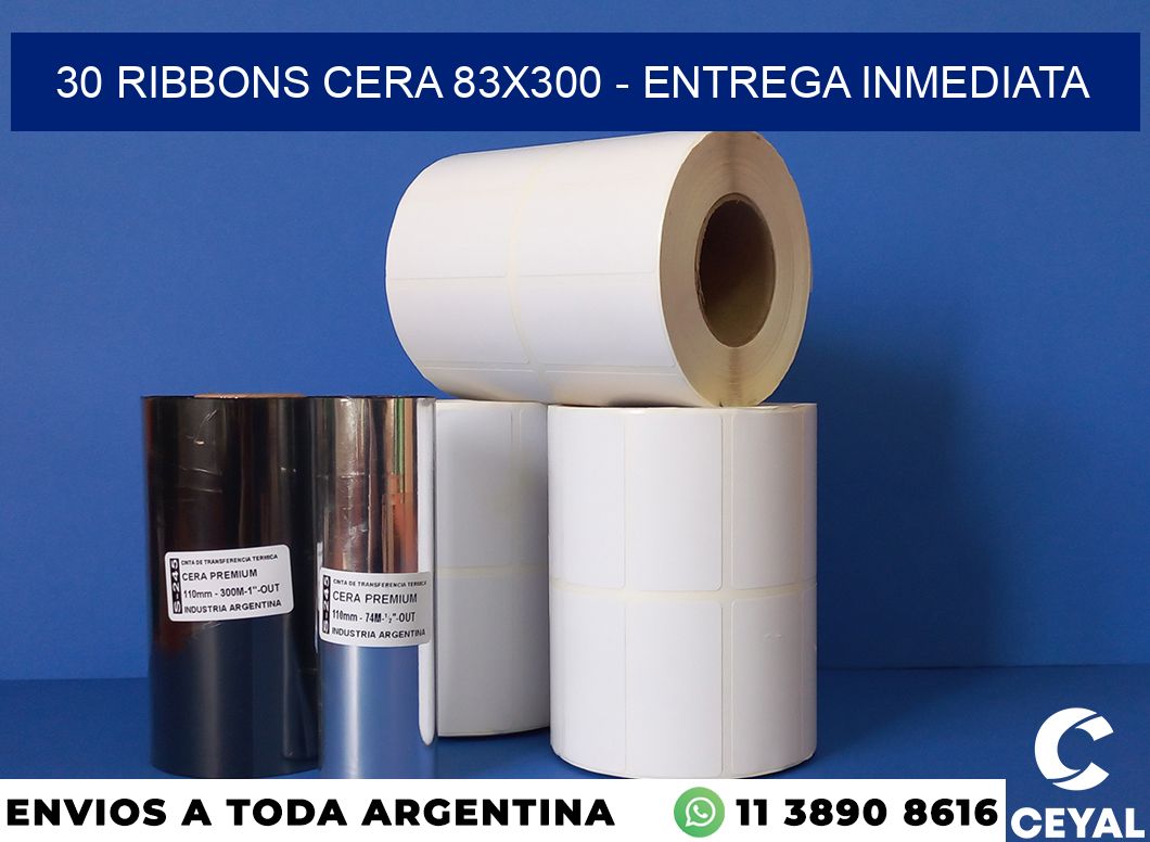 30 Ribbons cera 83×300 – Entrega inmediata