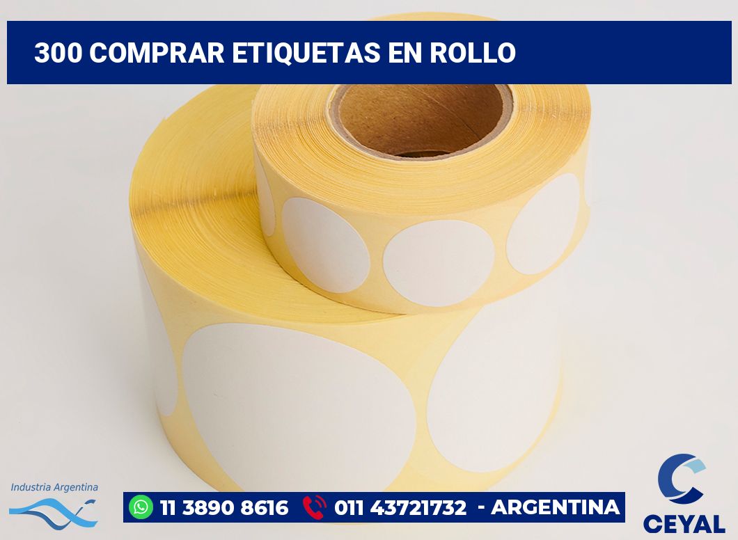 300 Comprar etiquetas en rollo