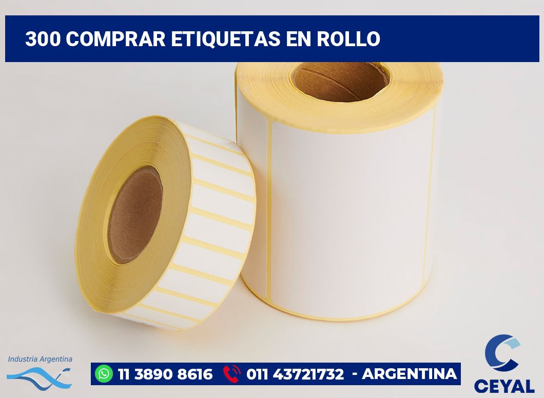 300 Comprar etiquetas en rollo