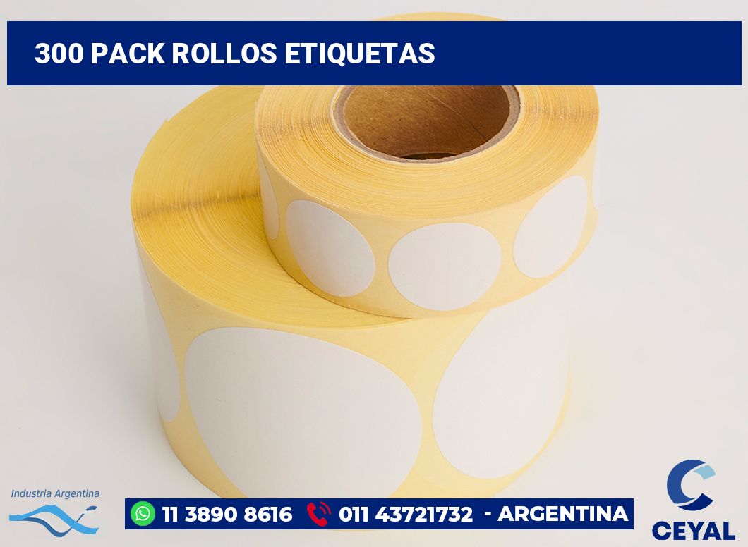 300 Pack rollos etiquetas