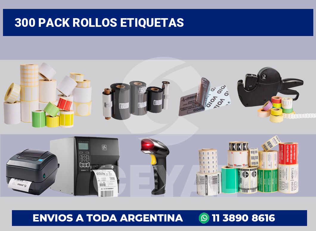 300 Pack rollos etiquetas