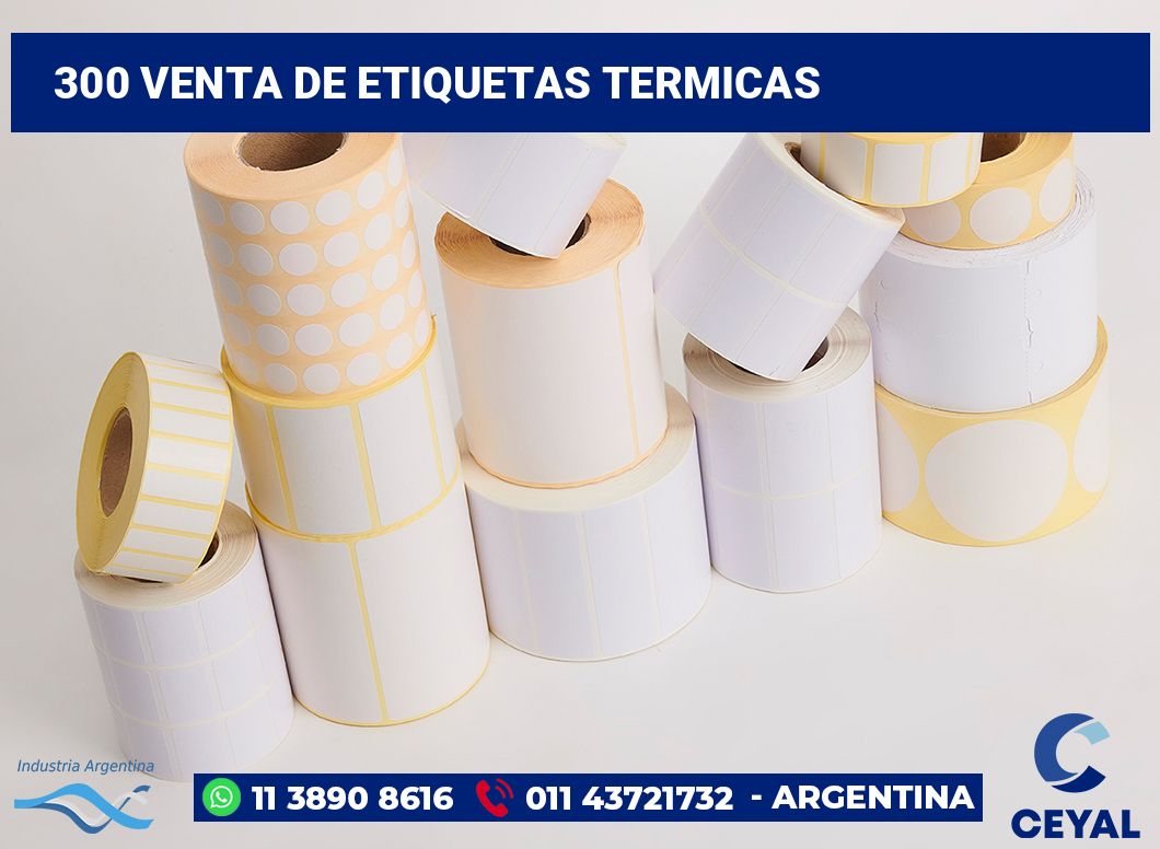 300 Venta de etiquetas termicas