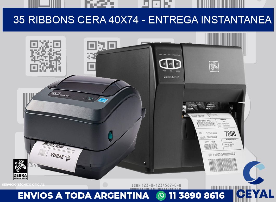 35 Ribbons cera 40x74 - entrega instantanea